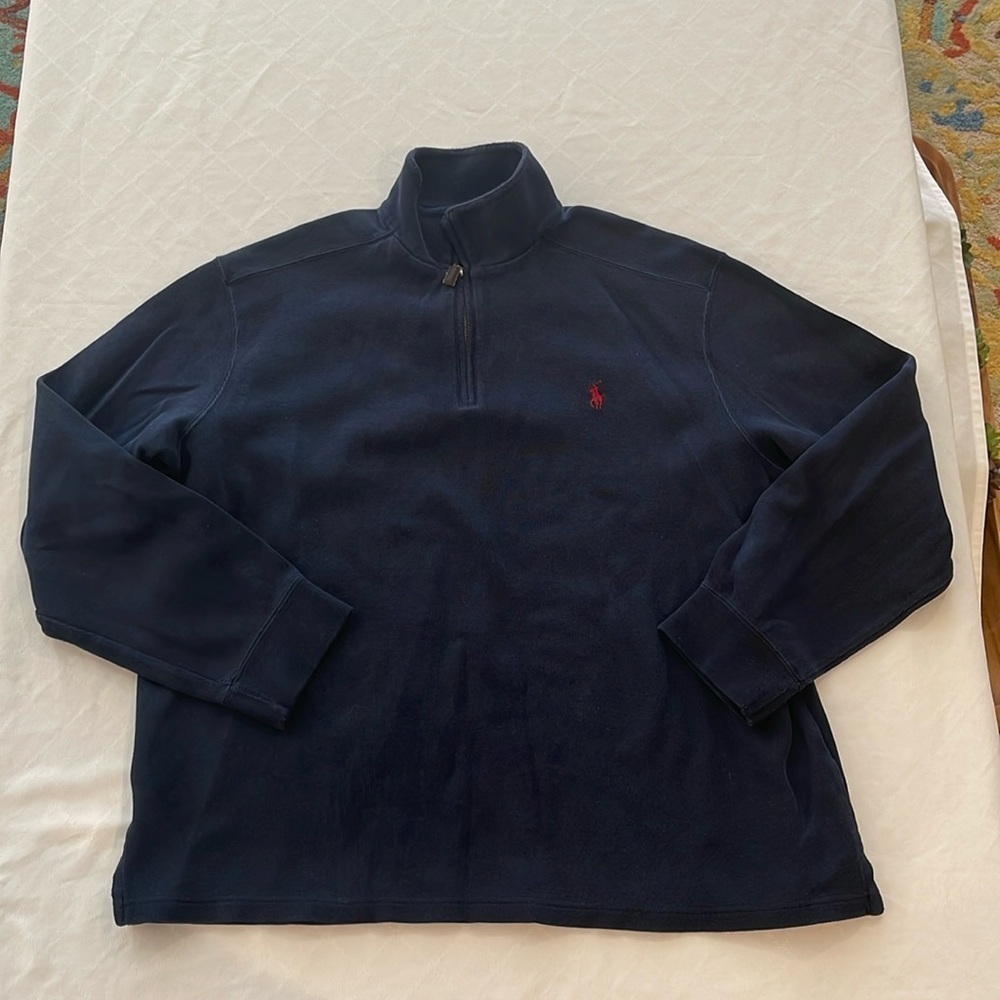 Polo by Ralph Lauren Navy Zip Up Sweater